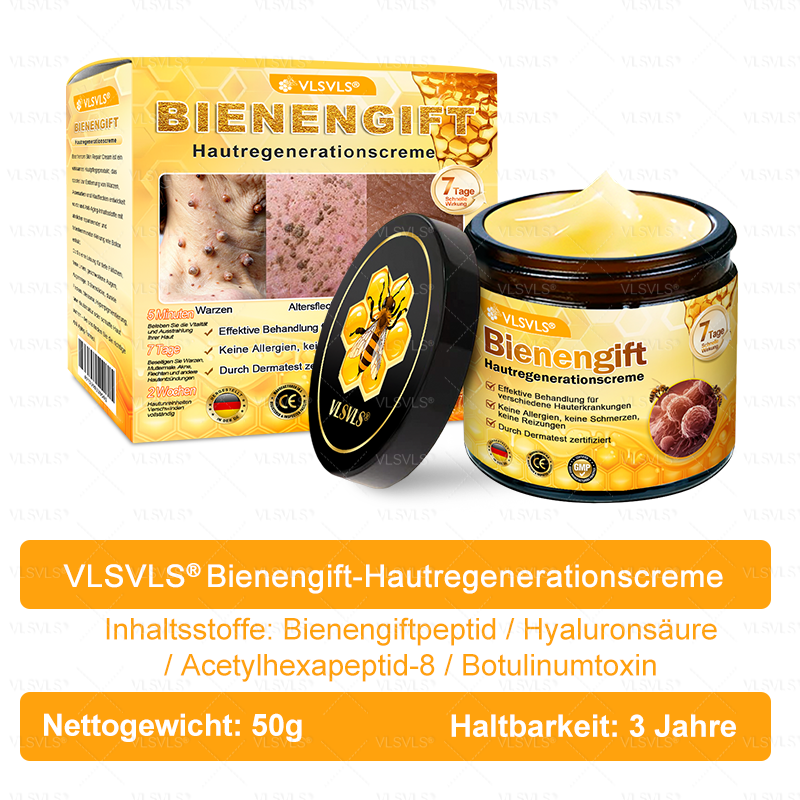 Hergestellt und versendet aus Deutschland ✨VLSVLS® BIENENGIFT Hautregenerationscreme 🔥 LETZTER TAG 80 % RABATT🌟