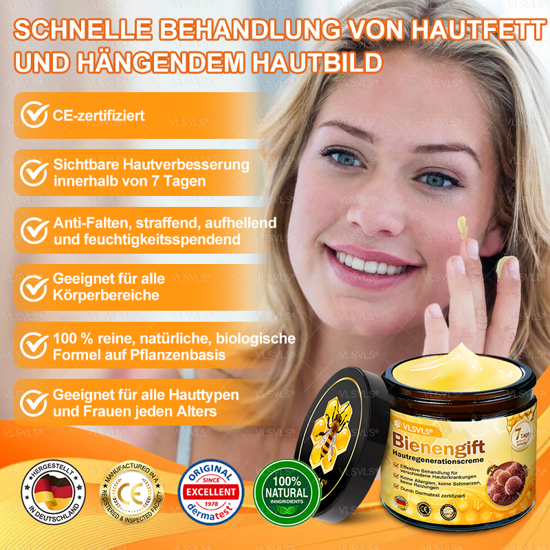 Hergestellt und versendet aus Deutschland ✨VLSVLS® BIENENGIFT Hautregenerationscreme 🔥 LETZTER TAG 80 % RABATT🌟